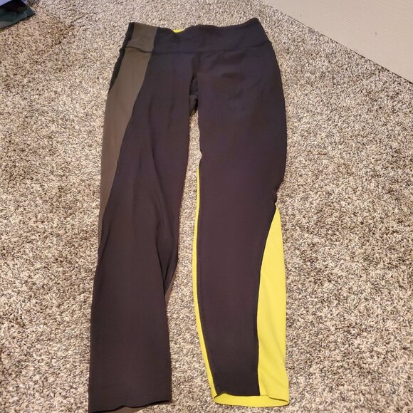 Athleta Asym Colorblock Tights Plush Supersonic S - Picture 3 of 7